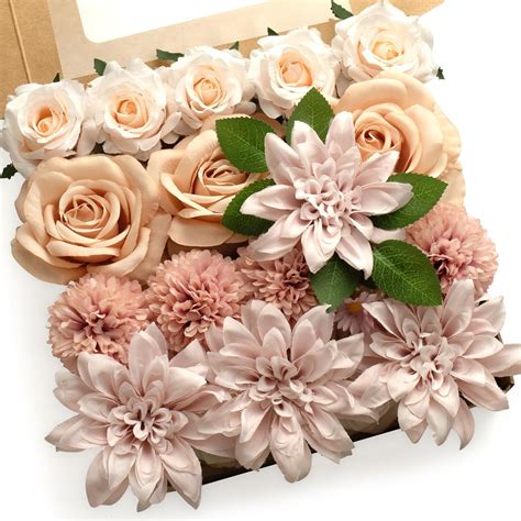 Mocoosy Artificial Flowers Combo Box Set Fake Flowers Bulk, Mix 